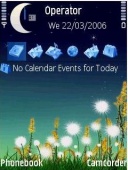 Скриншот темы Night для телефона Nokia