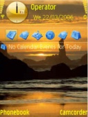Скриншот темы Sunset Oregon для телефона Nokia