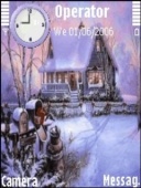Скриншот темы Winter Cottage N80 для телефона Nokia