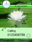 Скриншот темы Green N White для телефона Nokia