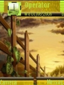 Скриншот темы Sunset Greenbyavimam для телефона Nokia