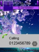 Скриншот темы Blossom для телефона Nokia
