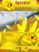 Скриншот темы Sunflower Update для телефона Nokia