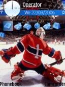Скриншот темы Hockey для телефона Nokia