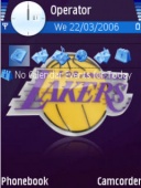 Скриншот темы Lakers для телефона Nokia