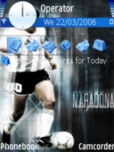 Скриншот темы Maradona для телефона Nokia