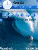 Скриншот темы Surfing для телефона Nokia