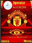 Скриншот темы Manchester United для телефона Nokia