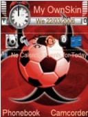 Скриншот темы 3d Soccerball-bjie для телефона Nokia