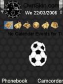 Скриншот темы Animated Soccer Ball для телефона Nokia