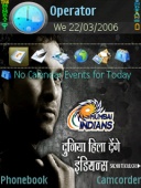 Скриншот темы Mumbai Indians V2 для телефона Nokia