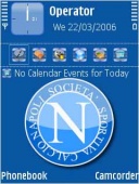 Скриншот темы Ssc Napoli для телефона Nokia