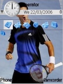 Скриншот темы Novak Djokovic для телефона Nokia