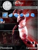 Скриншот темы Michael Jordan для телефона Nokia
