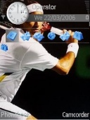 Скриншот темы Roger Federer для телефона Nokia