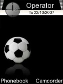 Скриншот темы Football для телефона Nokia