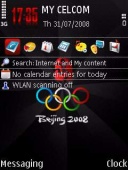 Скриншот темы Beijing 2008 для телефона Nokia
