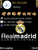 Скриншот темы Real Madrid Black для телефона Nokia