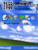 Скриншот темы Vista Leaves для телефона Nokia