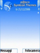 Скриншот темы Light Blue для телефона Nokia