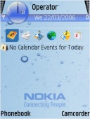 Скриншот темы Drops для телефона Nokia