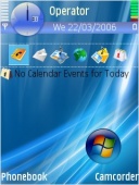 Скриншот темы E65 Water для телефона Nokia