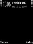 Скриншот темы Black 01 для телефона Nokia