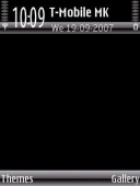 Скриншот темы Black 02 для телефона Nokia
