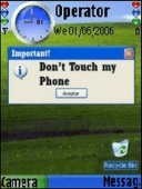 Скриншот темы Dont Touch для телефона Nokia