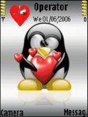 Скриншот темы Linux Love для телефона Nokia