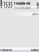 Скриншот темы White Carbon 01 для телефона Nokia