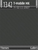 Скриншот темы Black Carbon 01 для телефона Nokia