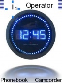 Скриншот темы Digital Clock для телефона Nokia
