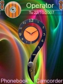 Скриншот темы Clock Colours для телефона Nokia