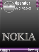 Скриншот темы Noka Purple для телефона Nokia