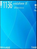 Скриншот темы Aqua Blue для телефона Nokia