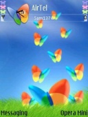 Скриншот темы Butterfly Colours для телефона Nokia