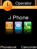 Скриншот темы I Phone для телефона Nokia