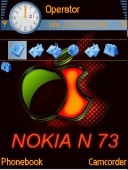 Скриншот темы Nokia Theme N73 для телефона Nokia
