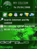 Скриншот темы Digitalio для телефона Nokia