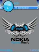 Скриншот темы Nokiaxpreesmusic для телефона Nokia