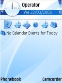 Скриншот темы Blue-ra для телефона Nokia