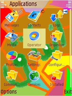 Скриншот темы для Nokia