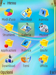 Скриншот темы для Nokia