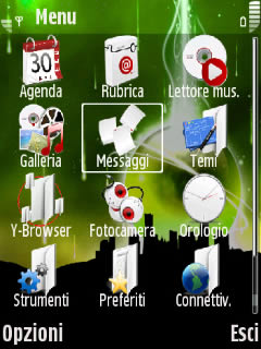 Скриншот темы для Nokia