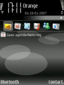 Скриншот темы Black Pearl для телефона Nokia