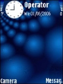 Скриншот темы Blue Ball для телефона Nokia