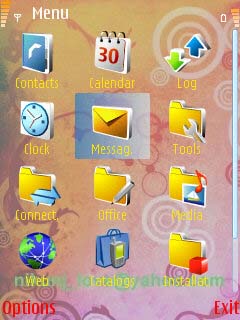 Скриншот темы для Nokia