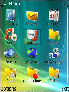Скриншот темы для Nokia
