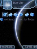 Скриншот темы Outer Space для телефона Nokia